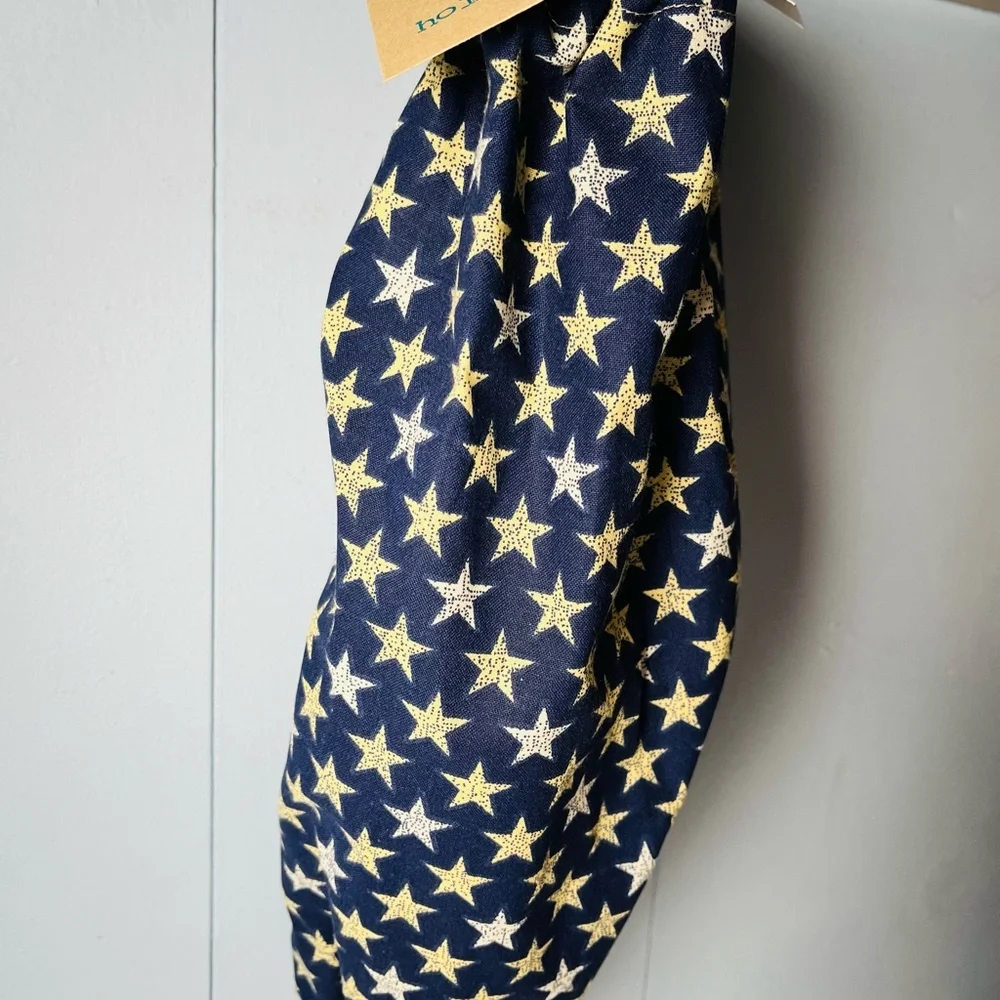 1-pc Handmade Plastic Bag / Grocery Bag Holder — Blue with Stars